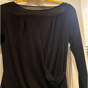 Anne Taylor elegant Black Blouse